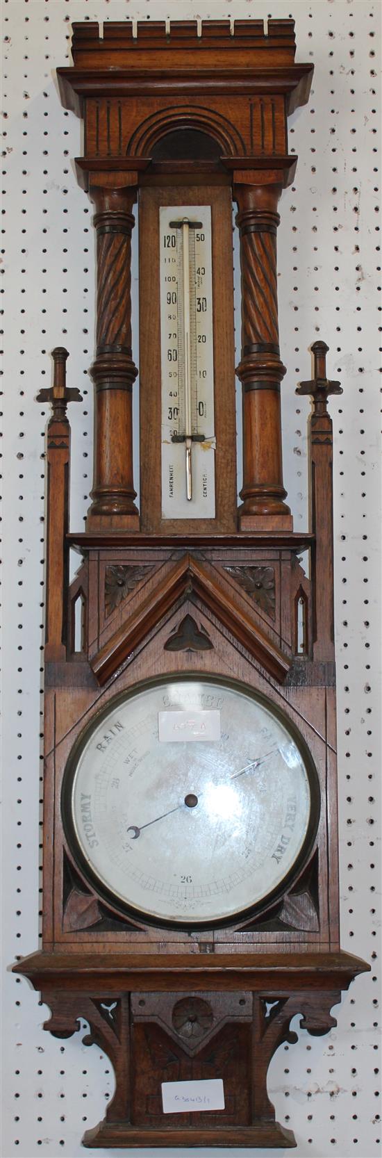 Oak barometer